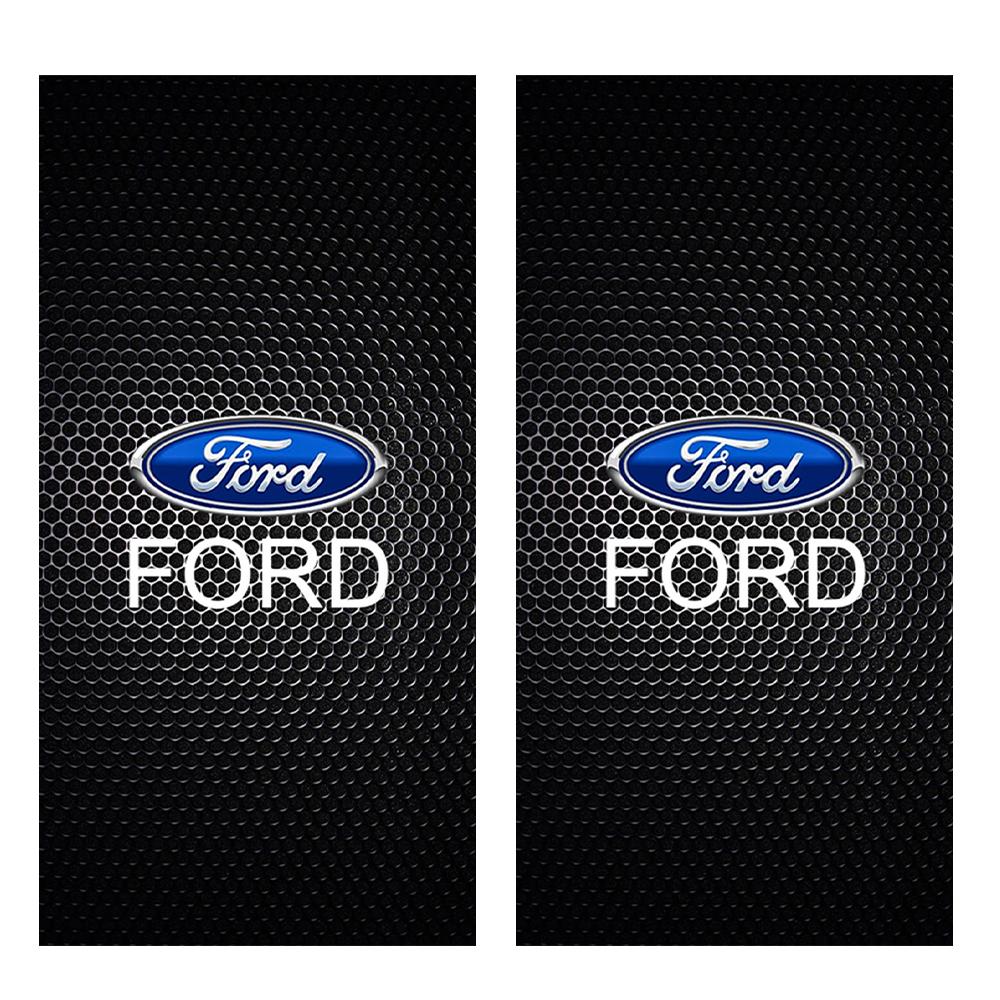 TQ0122pcs Car Emblem Vinyl waterproof DIY Car Door Post Stickers For Ford mustang Focus 2 3 mondeo mk3 f150 fusion Ranger Accessories