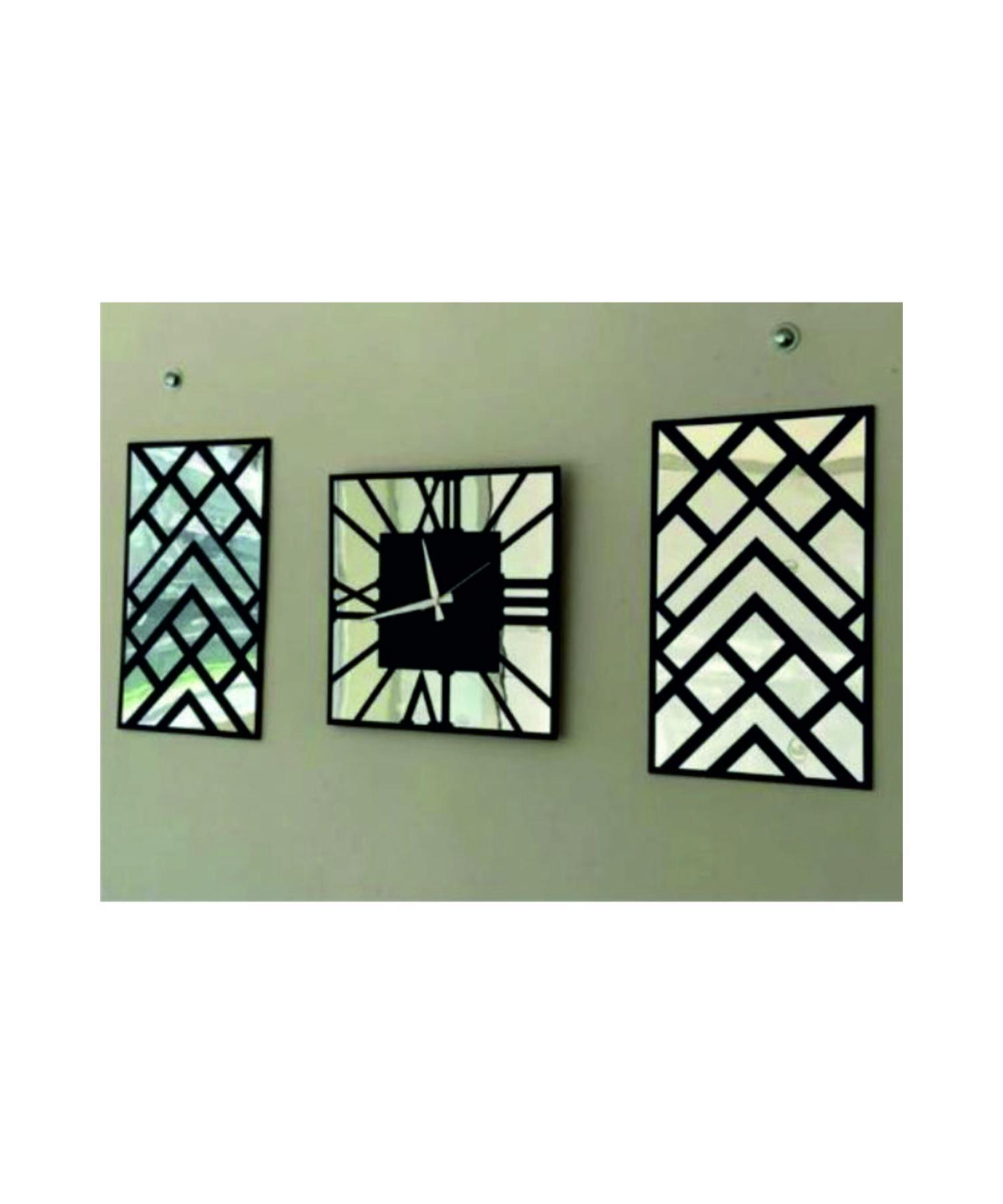 

Декоративные настенные часы современного дизайна с зеркалом Wd Prime (Серебряный)