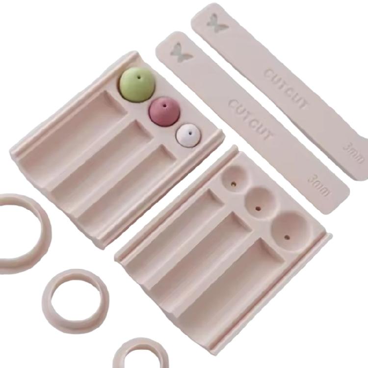 

Plastic Clay Rolling Cutter Clay Bead Maker For DIY Uniform Beads Making In Necklace Earring Pendant Craft Projects 1