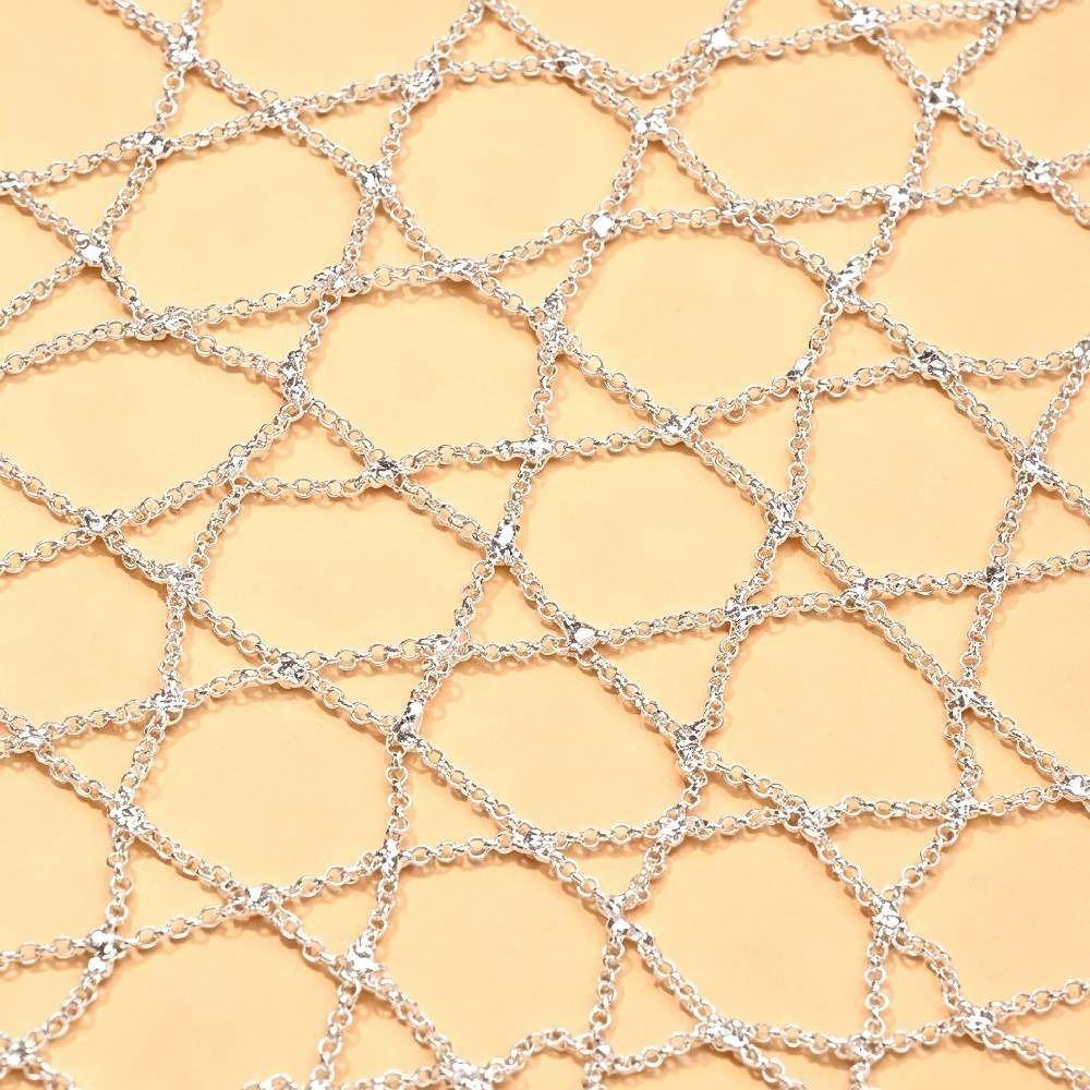 Crystal Tassel Rhinestone Headpiece Beaded Mesh Bridal Head Chain Women Party Headwear