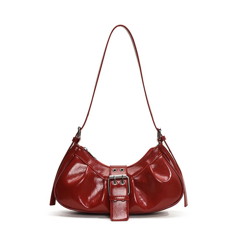 

Сумка Женская Новая Пряжка на Ремне Сумка на Плечо Сумка Мессенджер красный