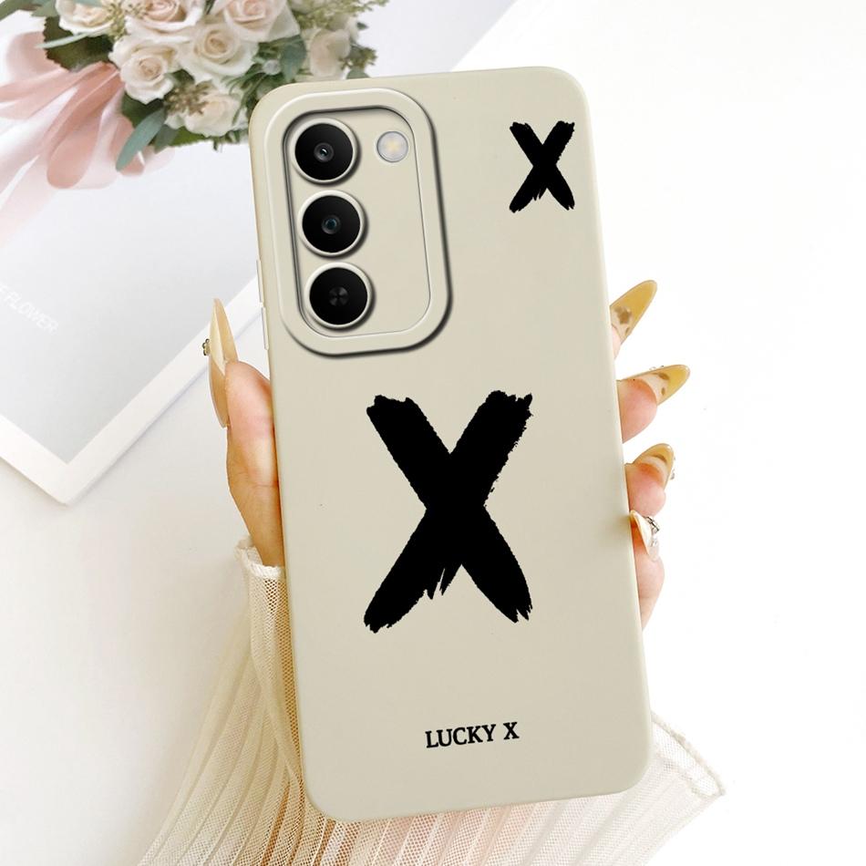 

For Realme C83 Lucky Initial Letter Phone Case For Realme C83 C 83 5G Soft Silicone Cases Bumpers Realme C83 5G