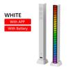 iMICE Colorful Sound Control Light USB/Rechargeable Battery APP Control 32 LED VoiceActivated Pickup Rhythm Strip Light Computer Car