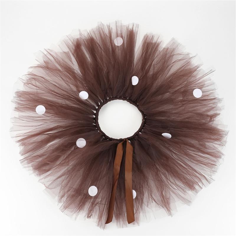 Kids Halloween Dressing up Costume Elk Dressing up Set Elk Ears Headband and Tutu Skirt for Kid Girl Halloween Party