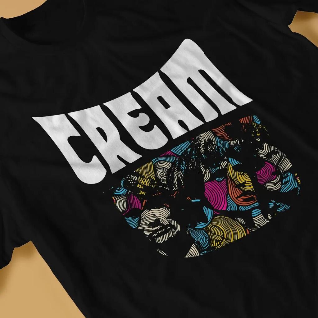 One Of The Earliest Super Rock Bands Unisex TShirt Cream O Neck Tops Fabric T Shirt Humor Top Quality Gift Idea