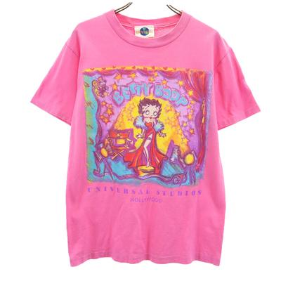 UNIVERSAL STUDIOS BLUE MAN GROUP 90s Made In USA Old Betty Boop Short Sleeve T-shirt Men's Used