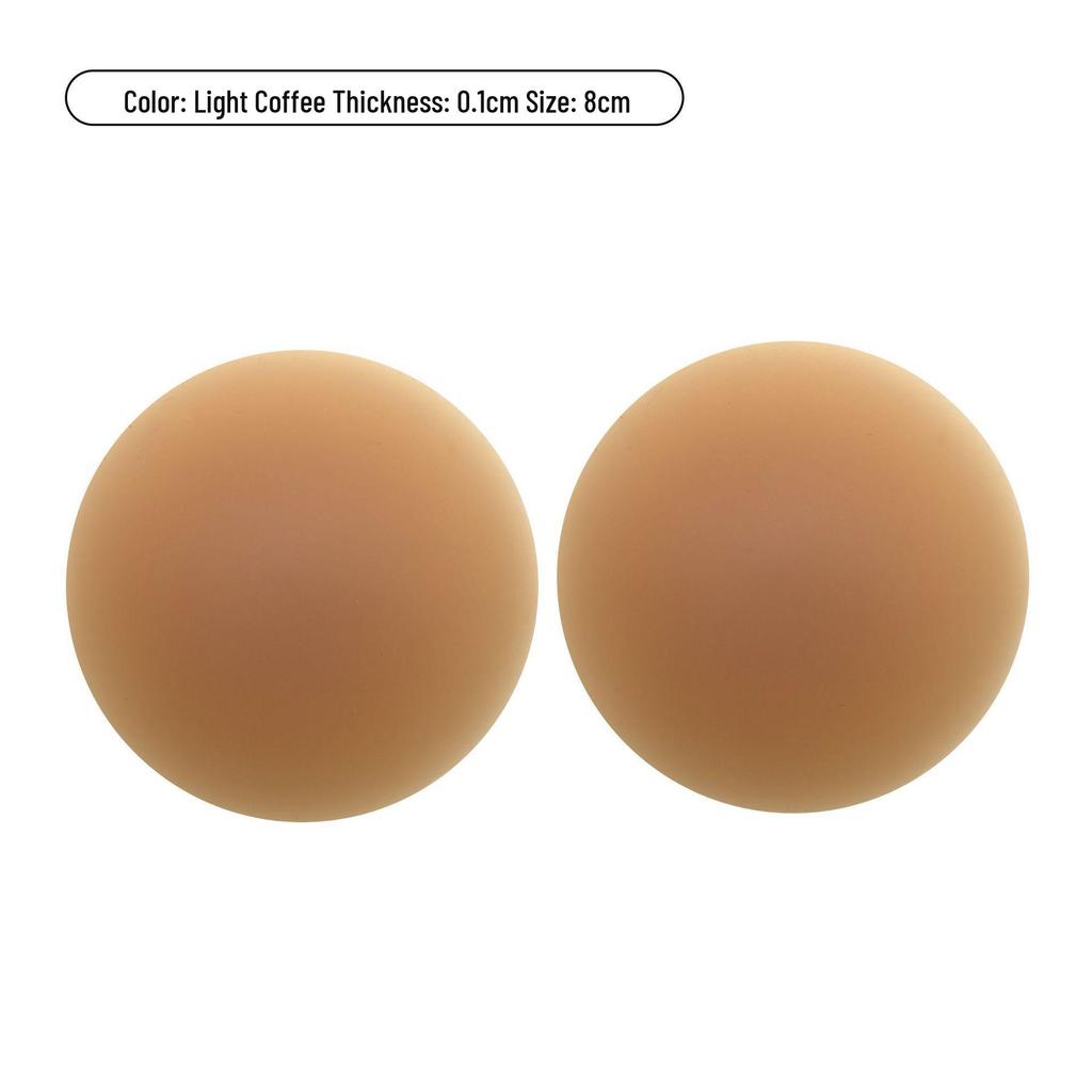 Ultra-Thin Seamless Silicone Nipple Covers - Invisible, Non-Slip, Strapless Pasties for Women, Prevents Exposure and Bumps