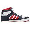Adidas Neo Avenger Non-Slip Breathable Mid-Top Skate Shoes Men Skate Shoes White Red Blue F38563