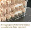 Automatische Roller Eierhouder 1/2/3 Lagen Keuken Koelkast Verse Eieren Opbergrek Plastic Eier Organizer Container Dispenser met Handvat