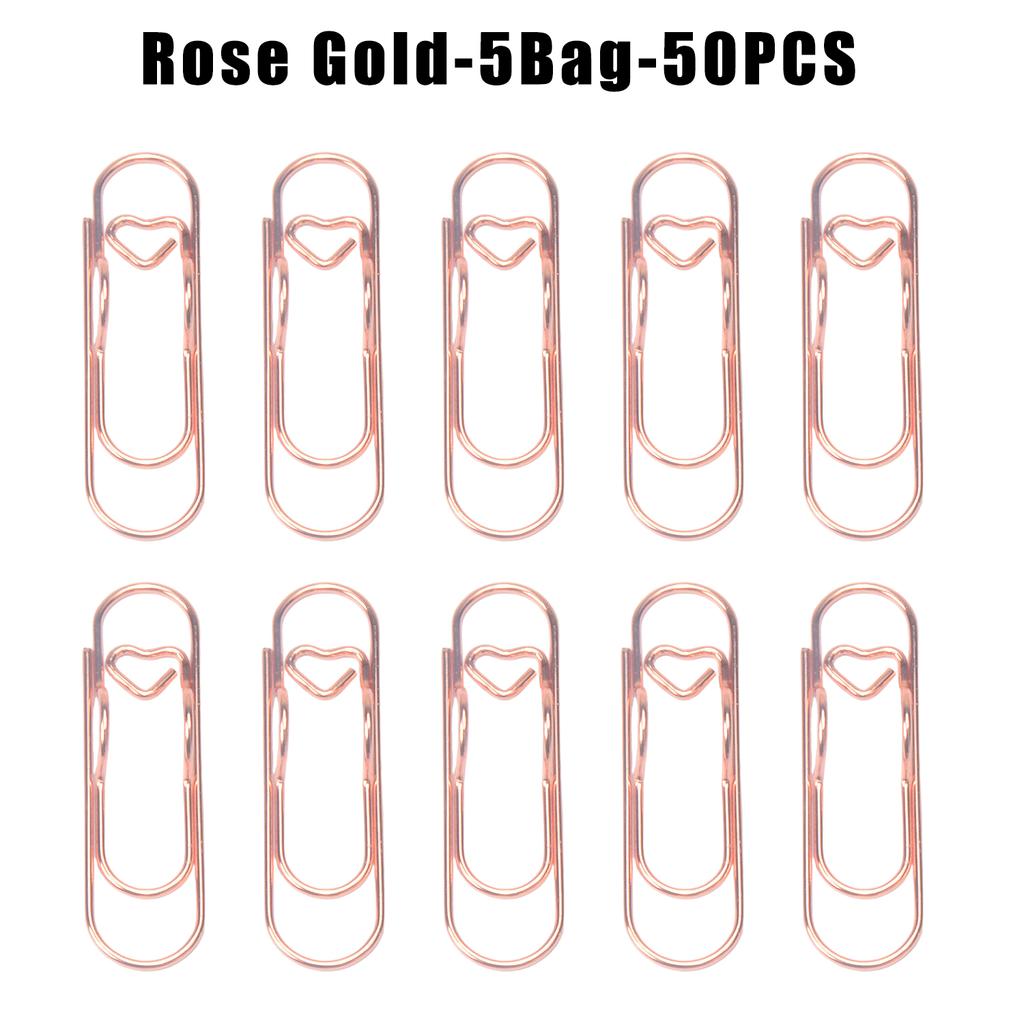 Multifunctional Metal Heart Shaped Clip Bookmark Pen Holder Stationery Notebook Accessory Fixing Base Clip Bookmark Hanger