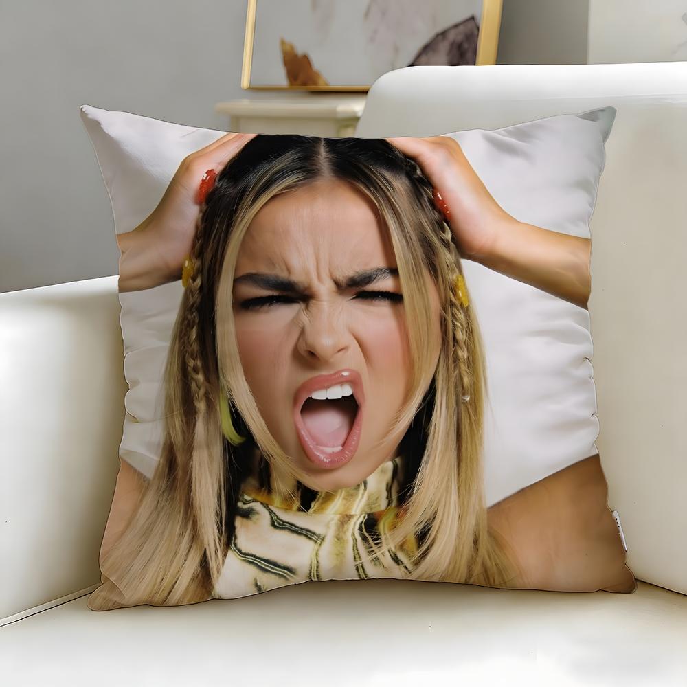 social star Addison Rae Cushion Cover Soft EasyWash Pillow Case Versatile for Couch Bed Travel and Office