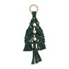 1/3Pcs Christmas Pendant with Golden Bells Colorful Rope Hand-Woven Christmas Tree Shape Seasonal Pendant Holiday Decoration