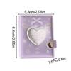 Small Photo Album PVC Cute Portable Waterproof Scrapbook Photo Storage Card Holder With Keychain For Kids Teens Adults Birthday