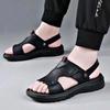 2025 Summer New Fashion Casual Beach Shoes Platform Trend Sandals Men's Sandals Dual-purpose Sandals