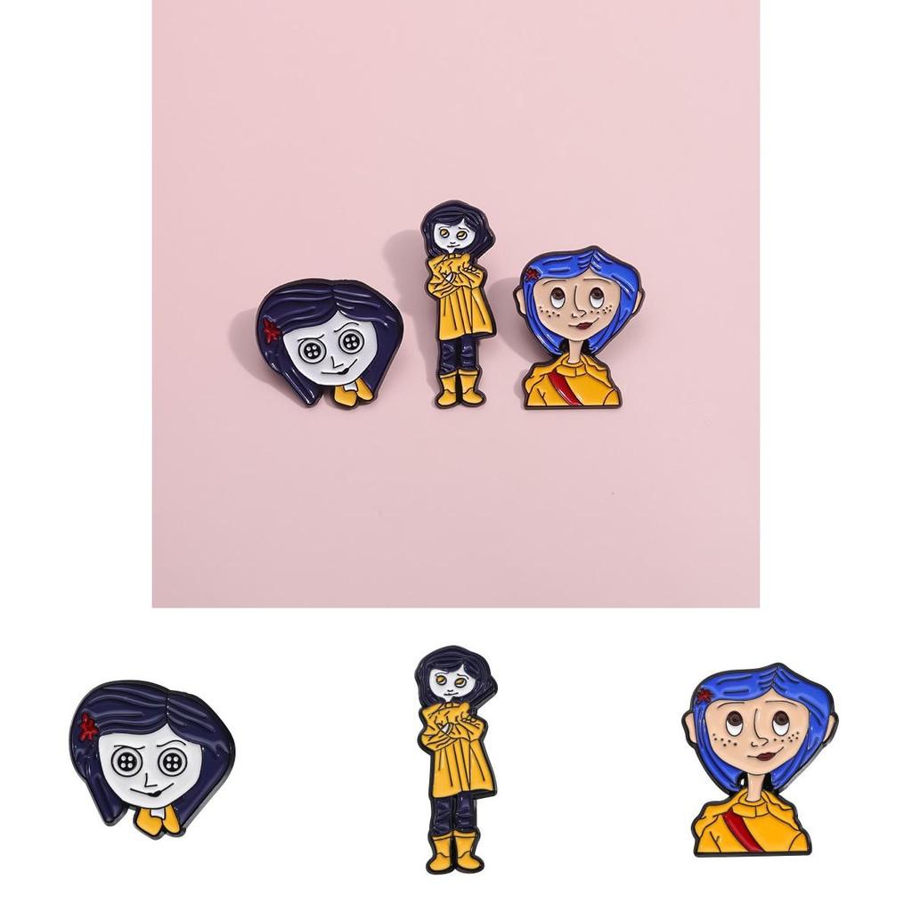 Fashionable Cartoon Character Metal Badge Brooch Pin Unique Gift For Ages All