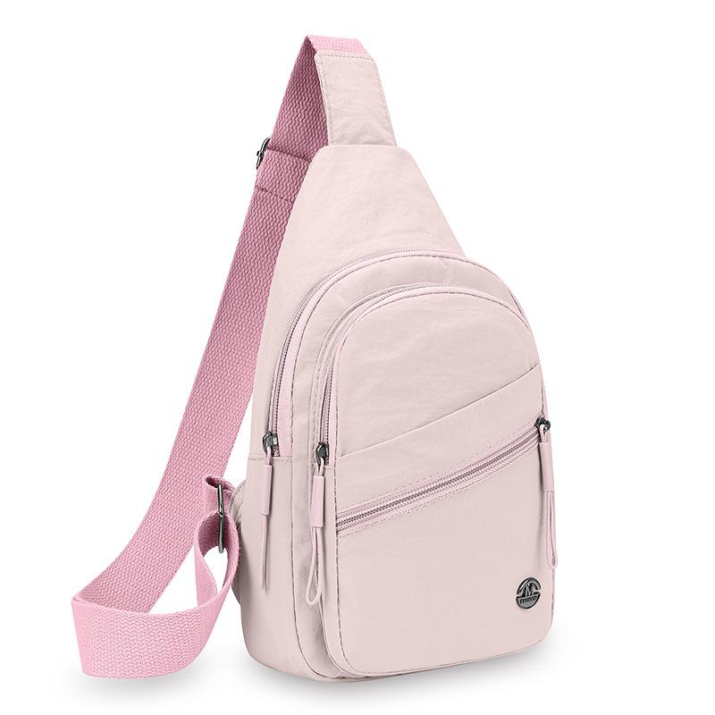 Ladies' Chest Bag, Adjustable Shoulder Straps, Multiple Compartments and Zipper Closure, Durable Material, Suitable for Daily Use, Travel, and Work