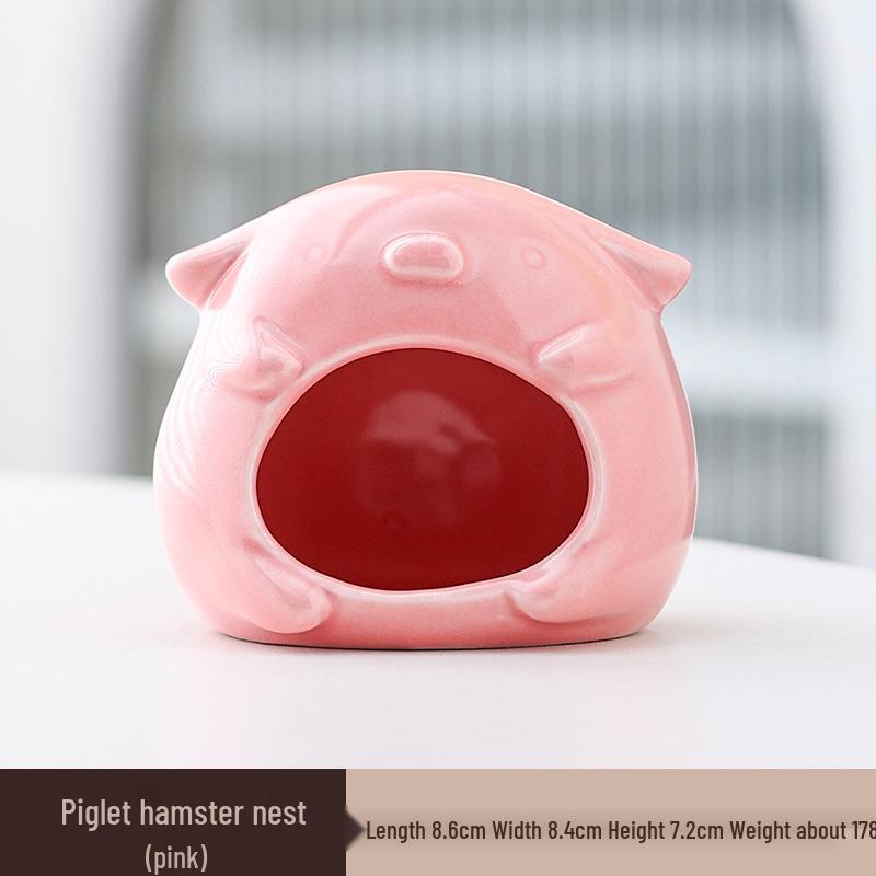 Chladivý keramický úkryt pro křečka: Letní přístřešek a herní domek