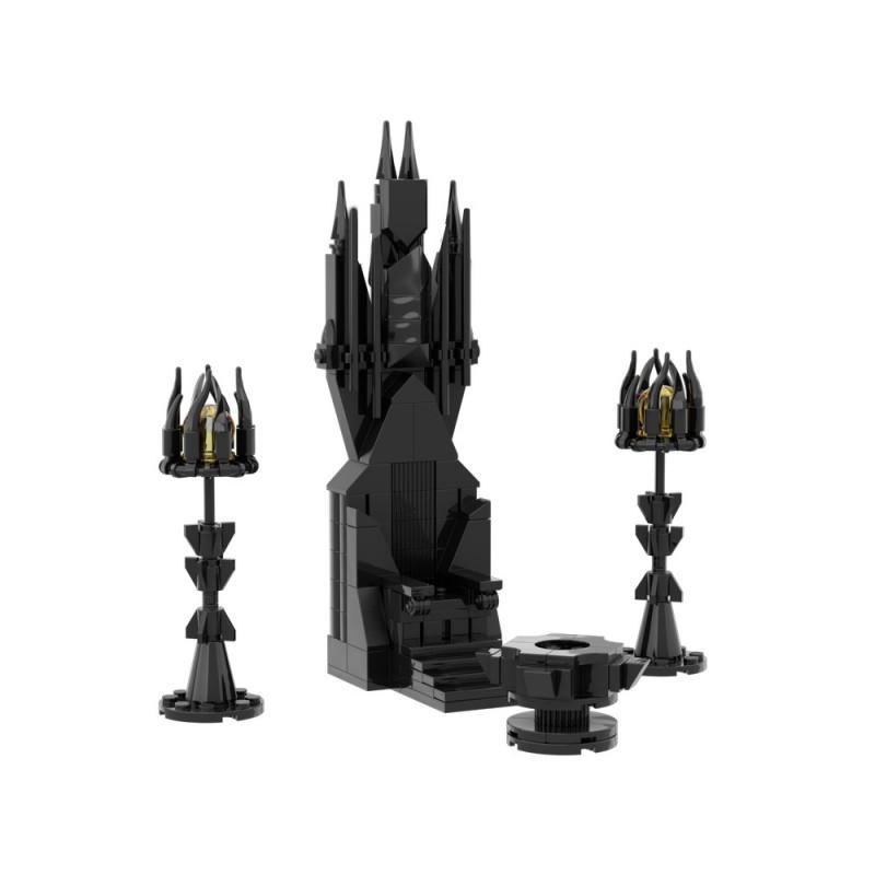 Saruman Throne Scene Creative Assembly Model High Brick Parts MOC Building Blocks Toy