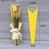 50pcs Single Flower Flower Packaging Bag Heart Shape Rose Packing Sleeve Bag  Valentine's Day