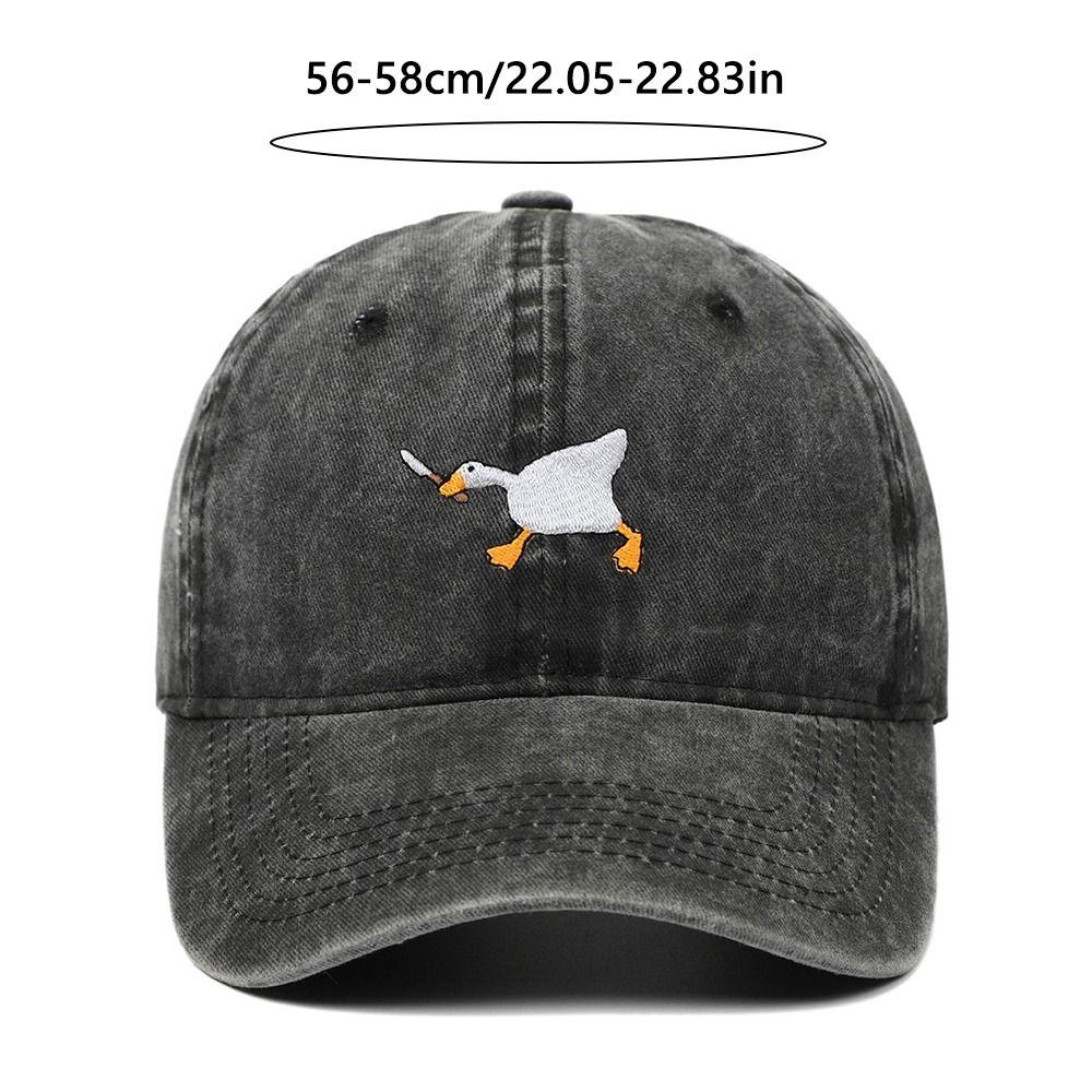 Embroidery Goose Trucker Hat Adjustable Snapback Hat Fashion Duck Tongue Hat  Men