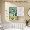 Bathroom Cabinet, Wall Mounted Storage Cabinet with Adjustable Shelves, 40 x 20 x 60 cm, White