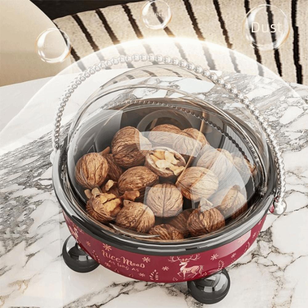 Large Capacity Table Fruit Tray High Feet Fruit Bowl Kitchen Tableware Snack Tray  Tea Table