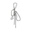 Baroque Pearls Inspired Key Ring With Quick Release Alloy Hook Decorative Bag Charm Travel Companion