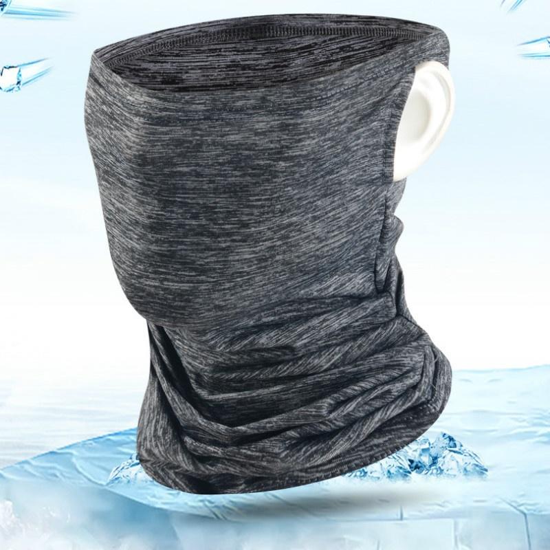 7colors 1Pcs Outdoor Riding Mask Headbands Sunscreen Ice Silk Head Scarf Street Cycling Face Mask Summer