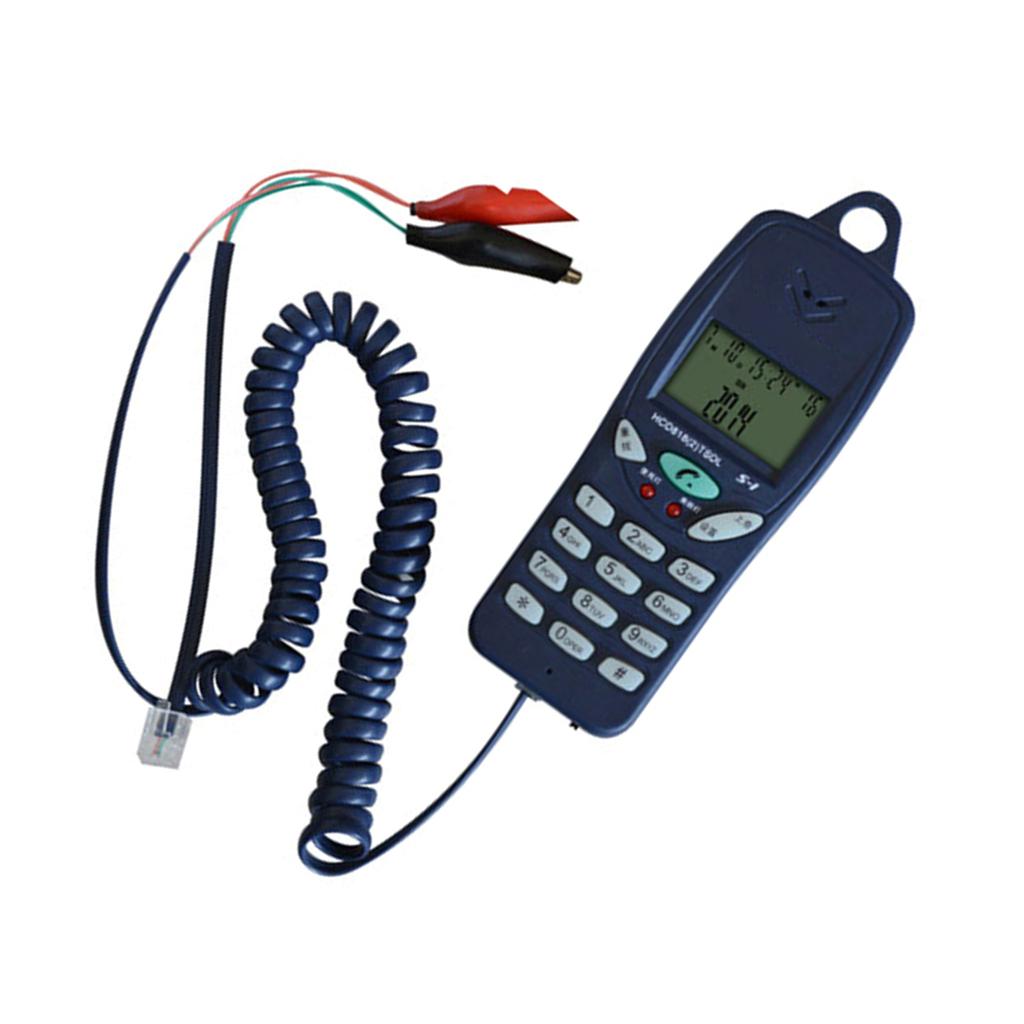 Corded Landline Phone with Caller Identification For Communication Line Checking Machine Networking Line Checker