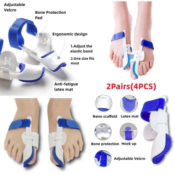 Séparateur d'Orteil,Correcteur d'oignon,Redresseurs d'Orteils,Orthèses Réglables,Pad Coussinets d'attelle orthopédique Hallux Valgus