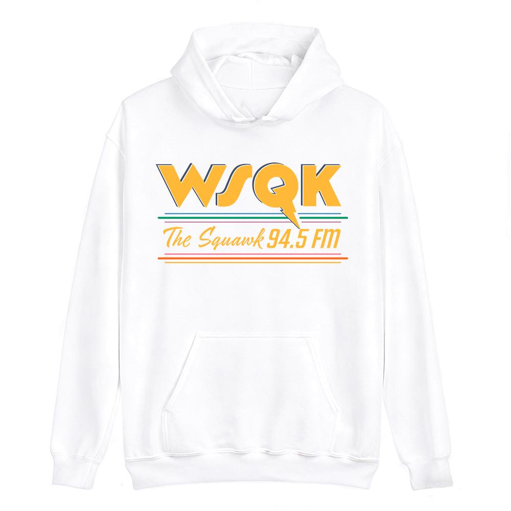 WSQK The Squawk 94.5 FM Bluzy Beam Me Up Place Sucks Nadrukowane Bluzy z Długim Rękawem z Kapturem Odzież Unisex