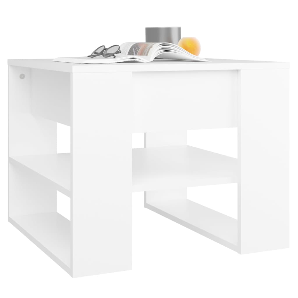Coffee Table White 55.5 x 55 x 45 cm Particleboard