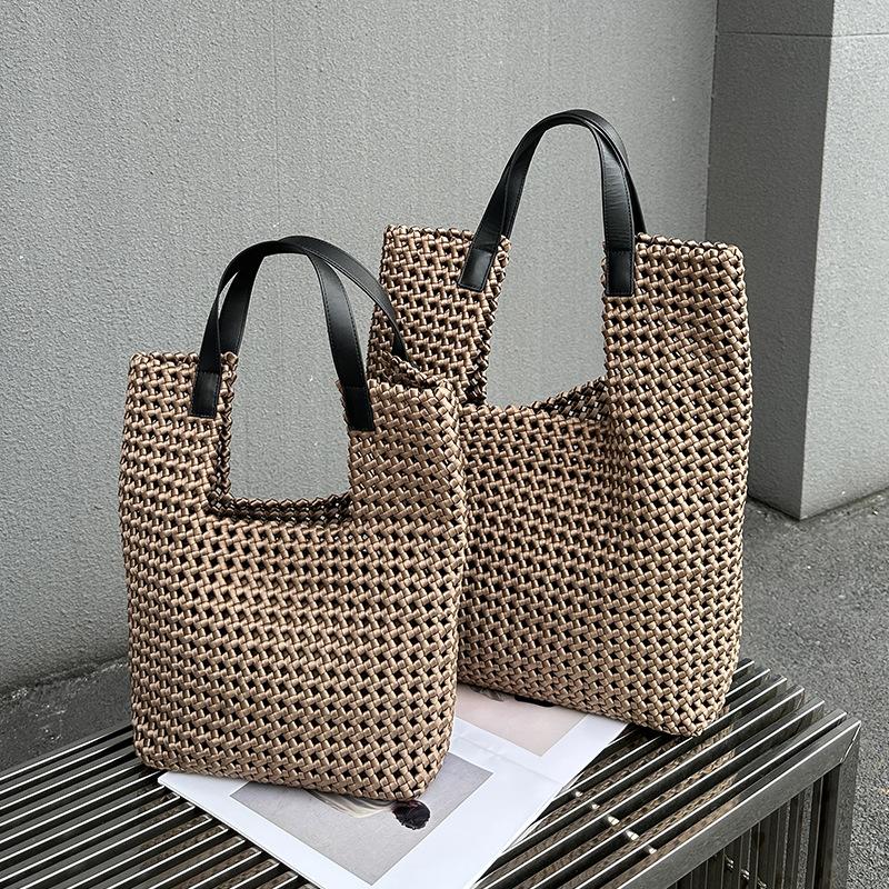 New Hand-Woven Oxford Cloth Women'S Shoulder Bag with Large Capacity Tote Bag Fashionable Mother Bag Popular Hot Selling