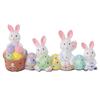 Easter Eggs Bunny Decoration Hand Made Resin Easter Eggs Bunny Centerpiece Decorative Vibrant Rabbit
