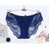 Zvýšení Nízké kalhotky v pase ledové hedvábné spodní prádlo Sexy svůdné spodní prádlo Krajkové kalhotky