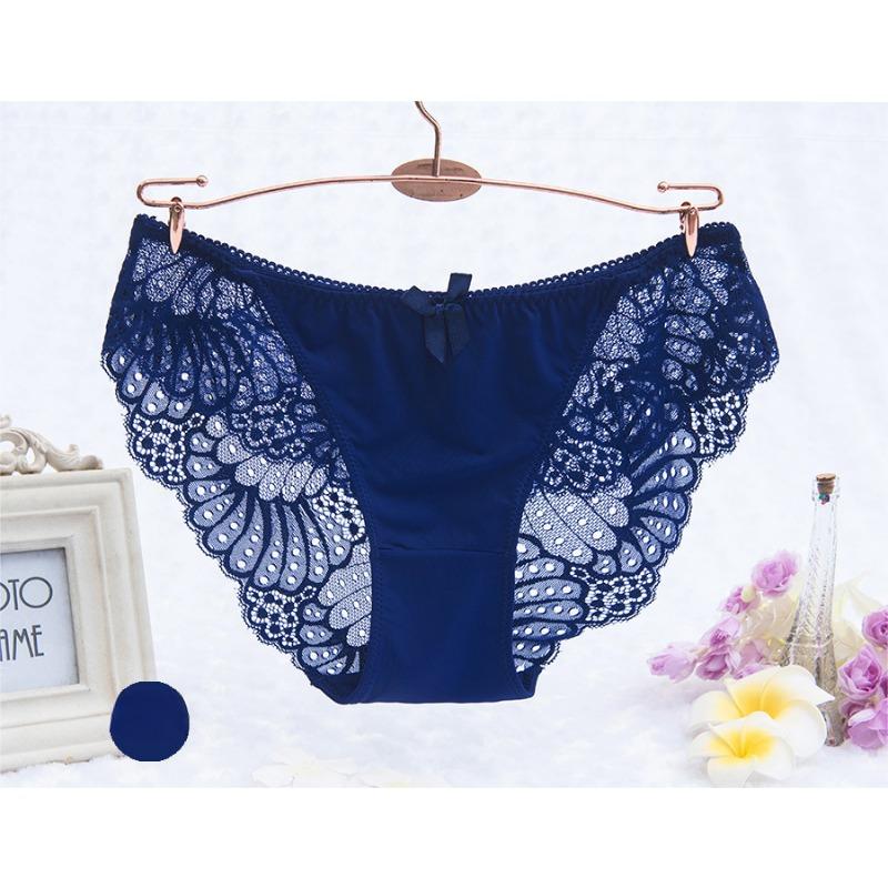 Zvýšení Nízké kalhotky v pase ledové hedvábné spodní prádlo Sexy svůdné spodní prádlo Krajkové kalhotky