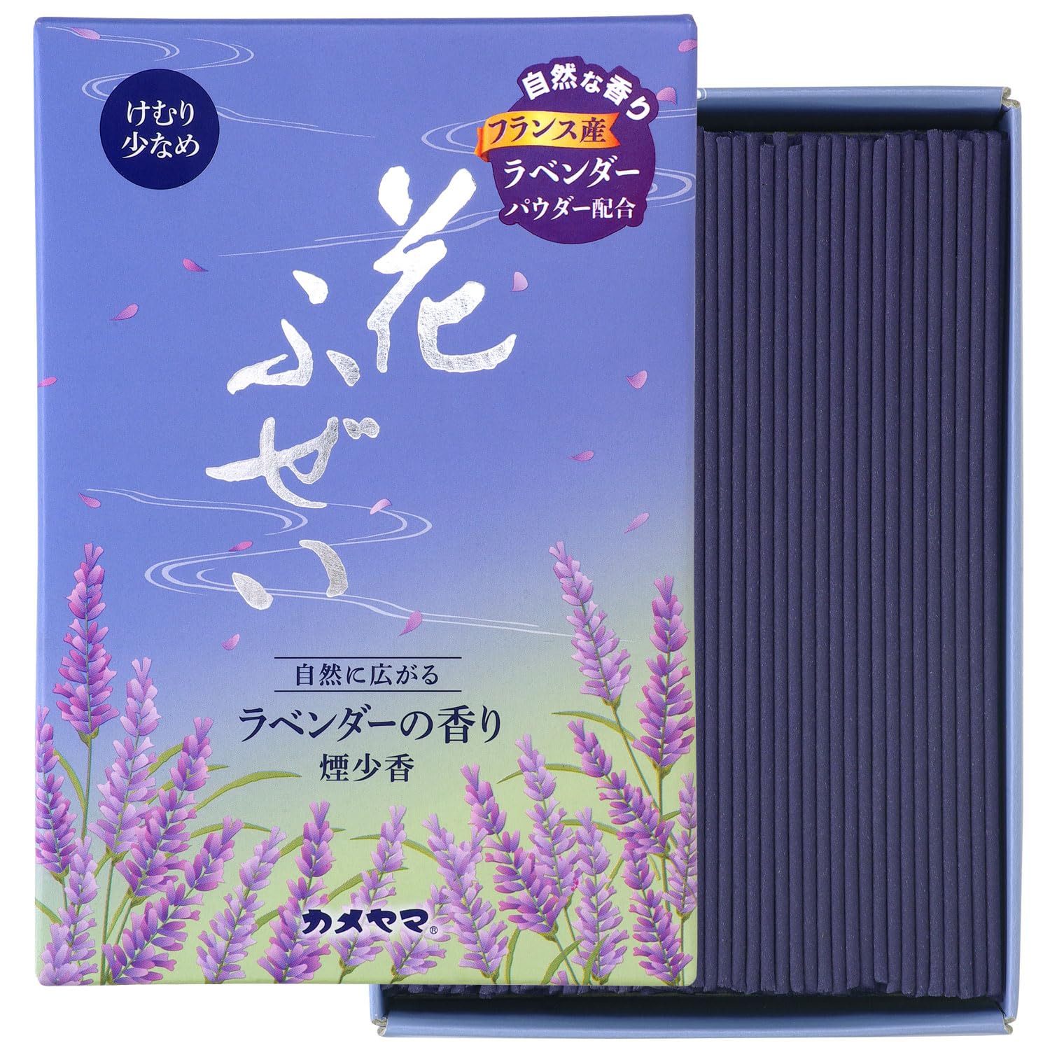 

Kameyama Hanafuzei Lavender Smokeless Incense Large Value Pack 220g 500 Sticks Incense Sticks Low Smoke Approx. Approx. белый