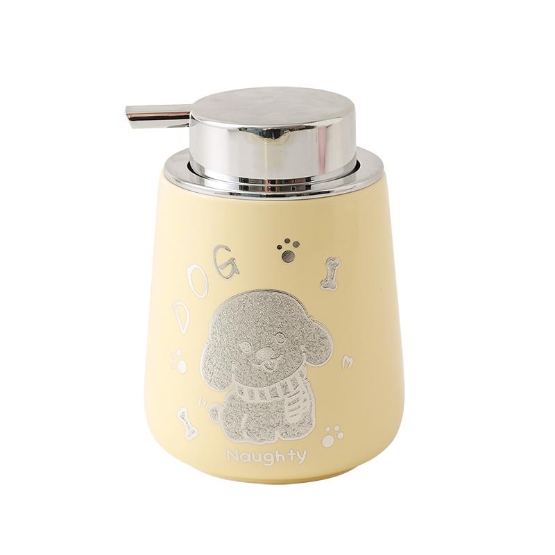 Bathroom Ceramic Emulsion Bottle Cartoon Animal Soap Dispenser Bathroom Shower Gel Shampoo Water Bottle Bathroom Supplies