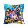 Retro Anime Saint Seiya Gold Saint Pillow Case  Print Pillow Cover Kawaii Pillowcases For Sofa Couch Bed Living Room