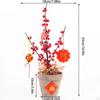 Artificial Potted Flower Bonsai Chinese Year Ornaments for Garden Dining Room