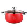 Si Gang Oriental Red 22CM Stainless Steel Soup Pot