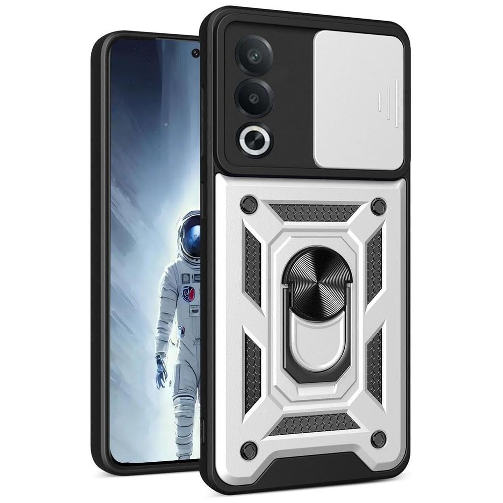 Armor Phone Case For OnePlus Nord 5 CE 5 CE5 5G Cover Lens Protection With Ring Magnetic Stand Holder Coque Fundas Capa