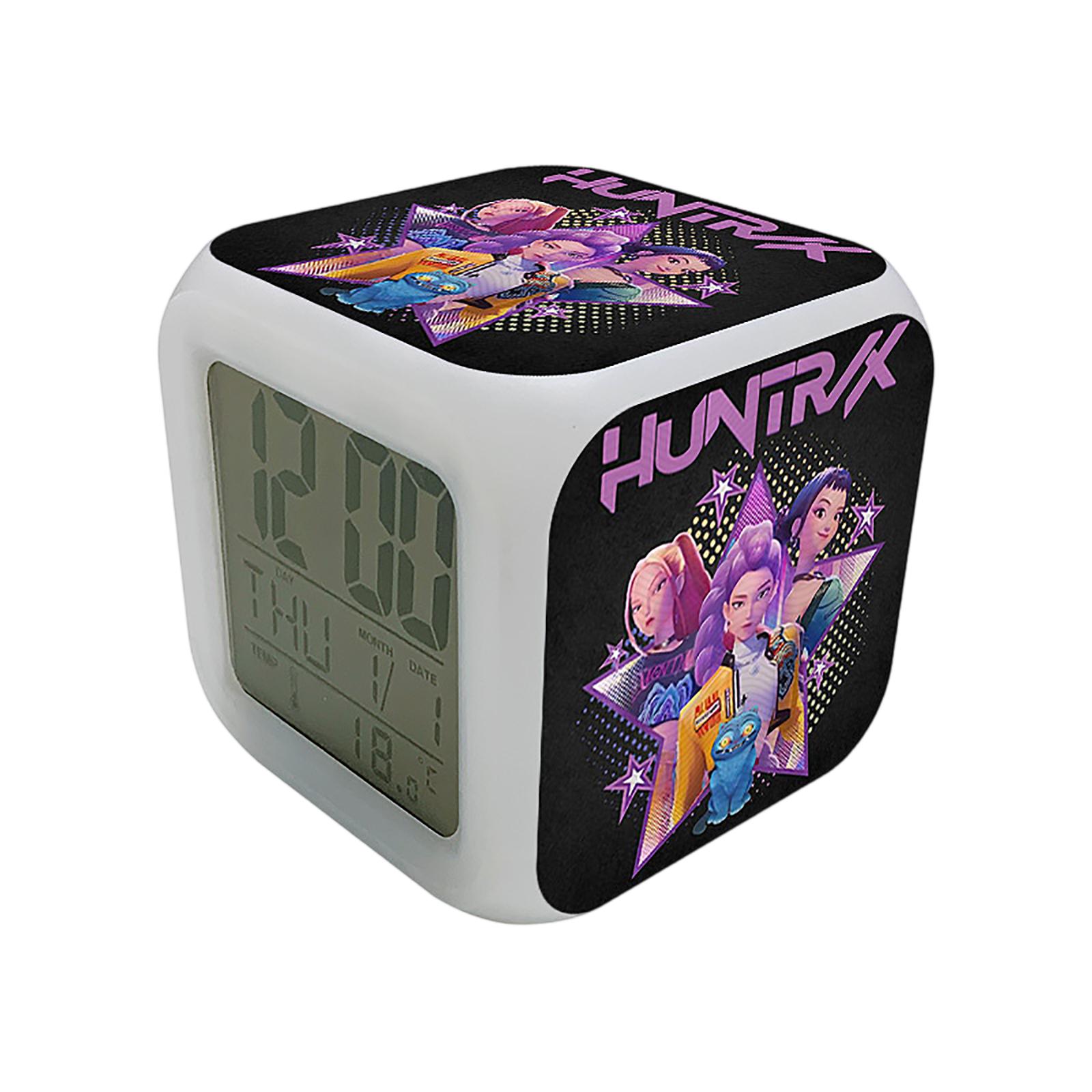 

Детский цифровой будильник с ночником, прикроватный светодиодный дисплей времени One Size