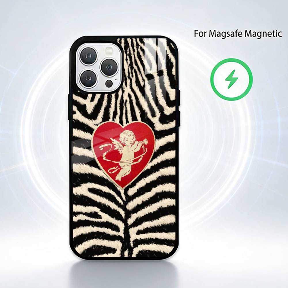 Leopard Print  Phone Case For iPhone 14,16,15,13,17,12,Plus,Pro,Max Magnetic For Magsafe Frosted Cover