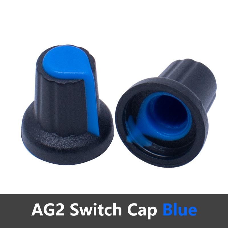 11PCS AG1 AG1 WH118 Potentiometer Knob Cap 6mm D Shaft Rotary Encoder Knob Multi Color Plastic Knob For WH118 Variable Resistor
