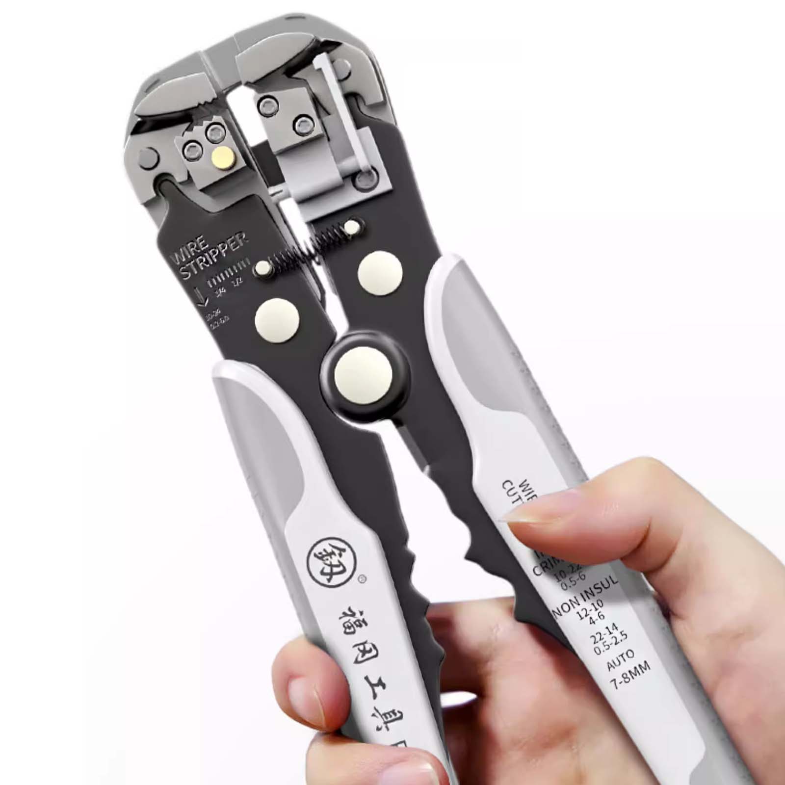 0.2-6.0mm² Multifunction Automatic Wire Stripper High Hardness Anti deformation Cable Peeling Terminal Clamping Pliers China Mainland