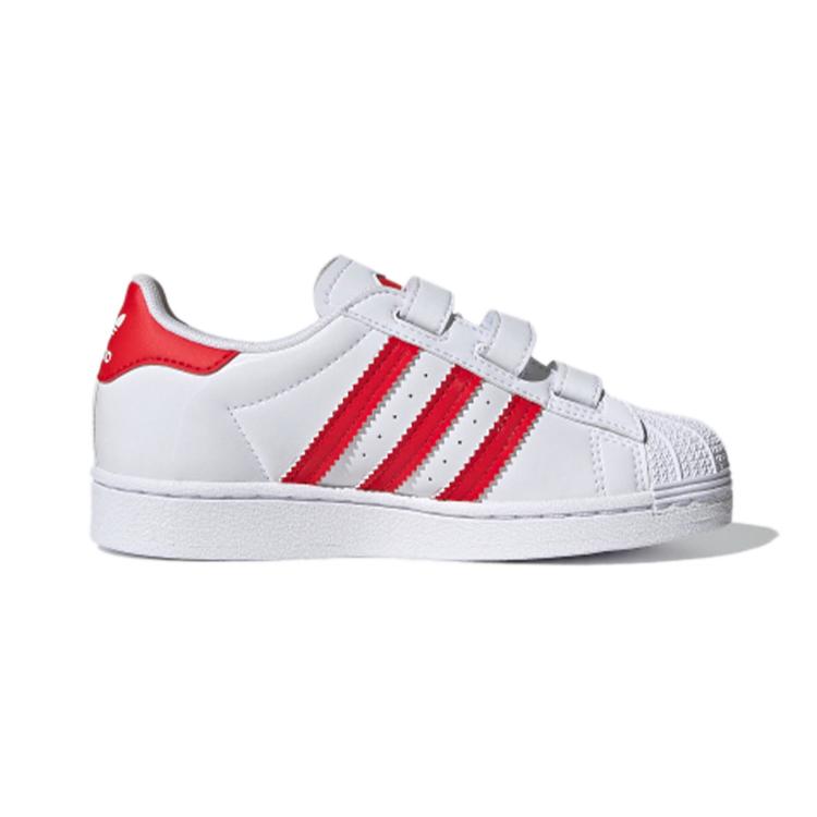 Adidas Originals Superstar Cf C Abrasion Resistant Abrasion Resistant Low top Kids' Skateboarding Shoes Red White FZ0643