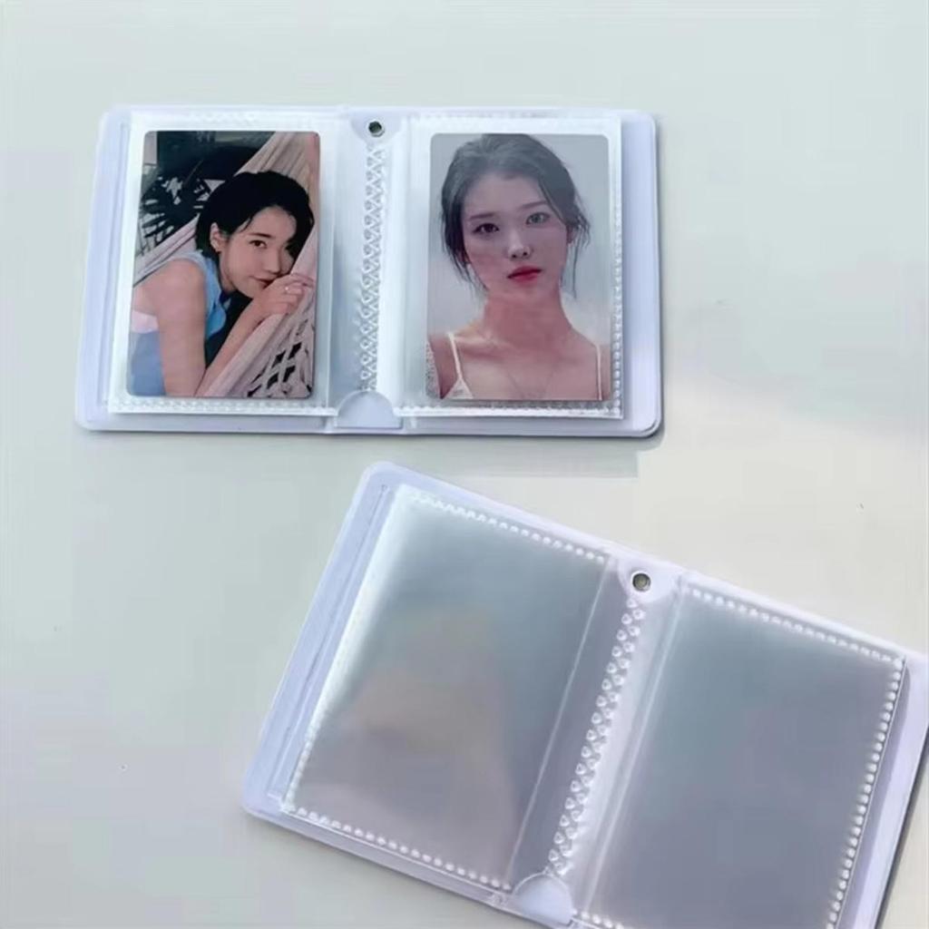 3 Inch 32 Slots Photo Album Collector Book Photocard Holder Card Holder Sweet Square Hollow INS Cartoon Album Cards Binder