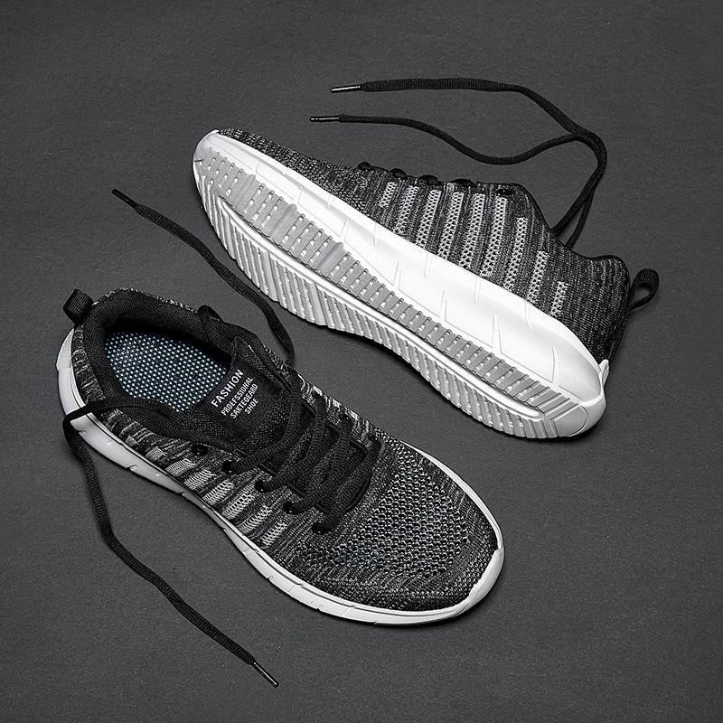 Man Casual Sneaker Mesh Black Shoes For Men Customs Promotion Hot Products Original Deals Outdoor Simple High Quality Korean Y2k