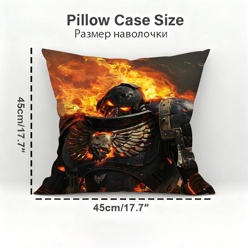 Game W-Warhammer-S 40K Cushion Cover Home & Car Multi-Scene Pillow Cover - Reversible, Soft & Durable For Daily Use